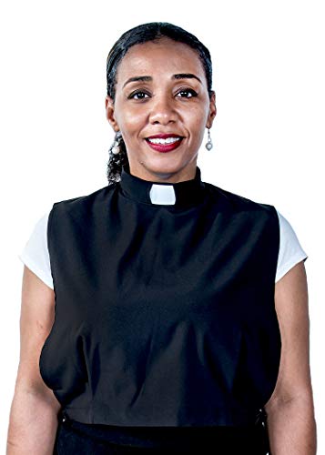 Ladies Clerical Tab Dickey (Black) (13" Neck, Black)