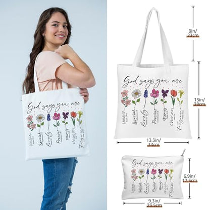Christian Gifts for Women, Religious Faith Based Present, Bible Bags for Women, Spiritual Inspirational Christmas Birthday Gifts for Mom Best Friend Sister