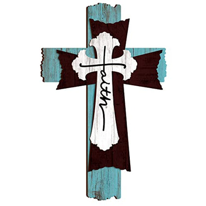 Yookeer Large Wooden Christian Wall Cross Religious Decor Art