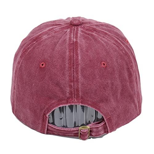 Quanhaigou Baseball Cap Dad Hat Adjustable Fashion Hats for Men Women Polo Trucker Unisex Style Headwear - color: Cross Nails Burgundy