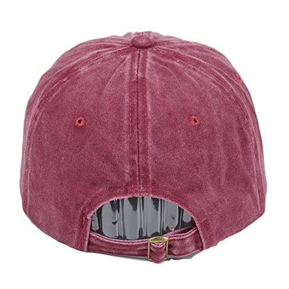 Quanhaigou Baseball Cap Dad Hat Adjustable Fashion Hats for Men Women Polo Trucker Unisex Style Headwear - color: Cross Nails Burgundy
