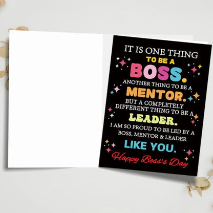 Boss Day Card Gifts, Boss's Day Gifts for Women Men - color: BK-135