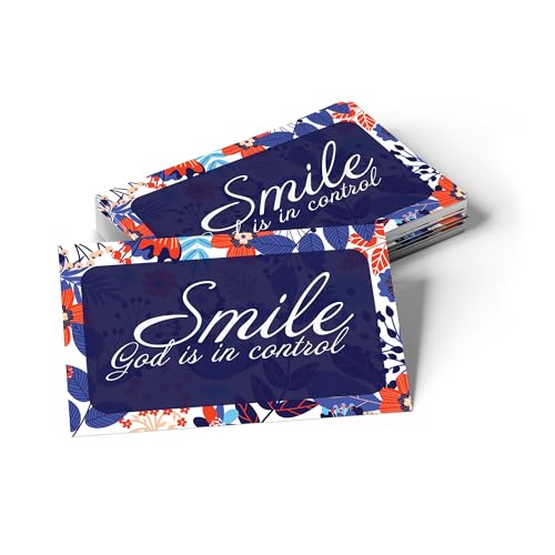Logos Trading Post God Is In Control Pass It On Scripture Cards, Pack of 25 - color: Smile, God Is In Control
