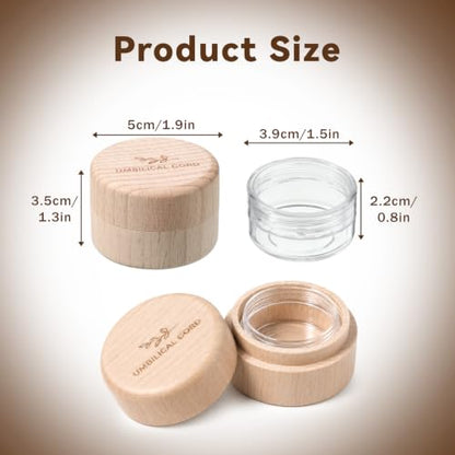 Wooden Umbilical Cord Keepsake Box with Transparent Acrylic Box, Minimalist Baby Keepsake Boxs Modern Tooth Fairy Boxs Fetal Hair Memorial Storage for Christening Gift Baby Shower Pregnancy (Leaves)