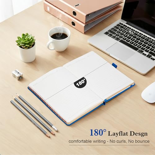 Comix Aesthetic Lined Journal for Writing, 192 Pages, 100GSM Paper, A5 Size - color: Dark Blue