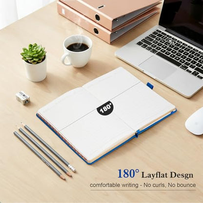 Comix Aesthetic Lined Journal for Writing, 192 Pages, 100GSM Paper, A5 Size - color: Dark Blue