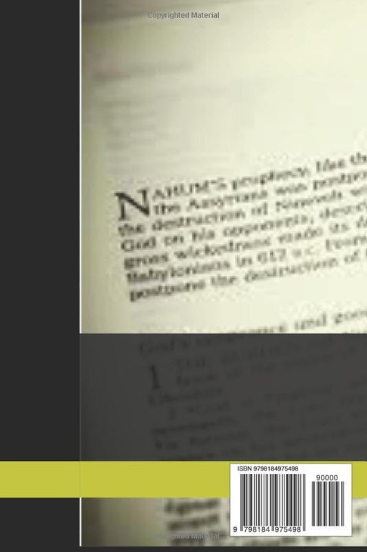 Understanding the Book of Nahum: Verse-by-Verse Daily Devotional Bible Study Guide (DEVOTIONAL BIBLE STUDY GUIDE FROM GENESIS TO REVELATION)
