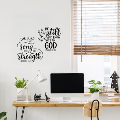 8Pcs Assorted Inspirational Bible Verse Vinyl Wall Stickers