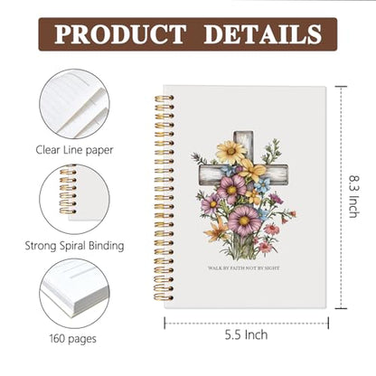 Christian Spiral Notebook,Christian Prayer Journal for Woman - color: Sight