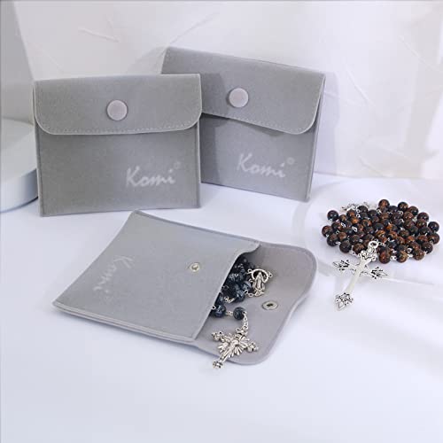KOMI Handmade Wooden Catholic Rosaries, Rosary Beads Necklace Wood Christian Prayer Beads Catholic Christian Gift - style: Rosary#2