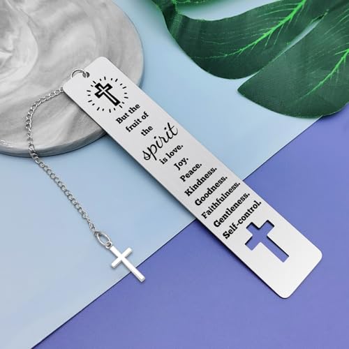 Christian Bookmark for Women Girls Boys Bible Verse Bookmark Inspirational Scripture Bookmarks Religious Bookmarks for Women Men Girls Baptism Graduation Gift Back to School Coming of Age Gifts - color: Bible Verse Metal Bookmark 03