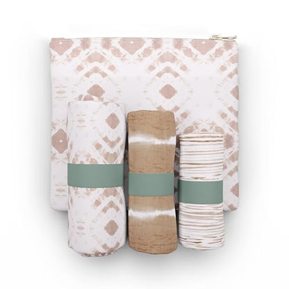 Pure Sage Reusable Grocery Bag - Stylish Shopping Bags for Groceries - Foldable Tote Bag - color: Natural