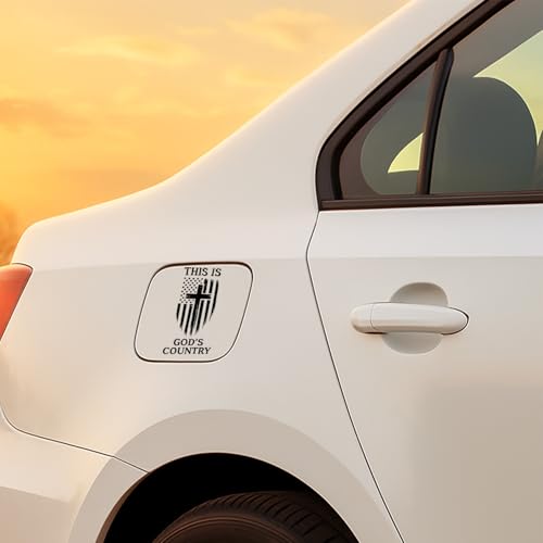This is God’s Country Christian Car Decal - Jesus Decal for Cars - color: Christian Stickers 8