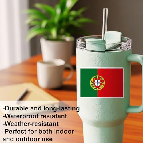3PCS Portugal Flag Sticker Bold Vinyl Decals Featuring Portuguese Flag - color: Portugal Sticker