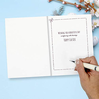 Current Easter Egg Basket Value Greeting Card Set - Value Pack of 8 Cards for Kids & Adults With White Envelopes, 1 Design Prints, Large 5" x 7" Greetings - color: Basket