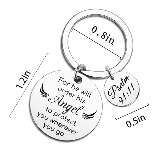 Christian Gifts for Women Men Protection Keychain Bible Accessories Women