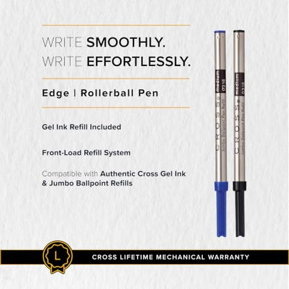 Cross Edge Gel Rollerball Pen, Medium Point, Black Ink, Multiple Colors - color: Matte Green
