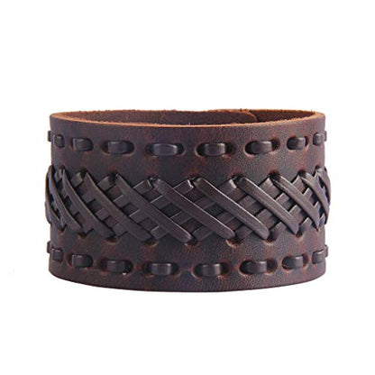 Jeilwiy Punk Rock Gothic Black Rivet Leather Spiked Necklace Collar Neckband Leather Choker Necklace for Women Mom Gifts Adjustable - color: Viking bracelet