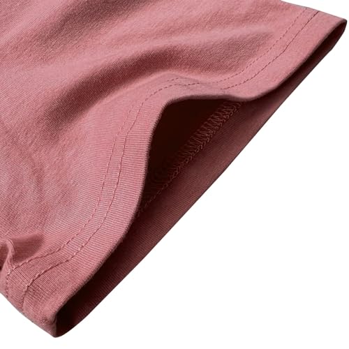 LOOKFACE Womens God is Still T Shirt Comfy Tops Graphic Tees - color: Mauve, size: Large