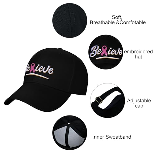 Embroidered Baseball Cap for Women Men Adjustable Baseball Hat Black Baseball Cap Trucker Hat - color: Hope