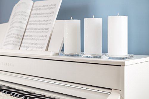 Melt Candle White Pillar Candles, Unscented, 3 Pack, 3 x 6 Inch - color: White, size: 3"x6" Pillar (3 pack)