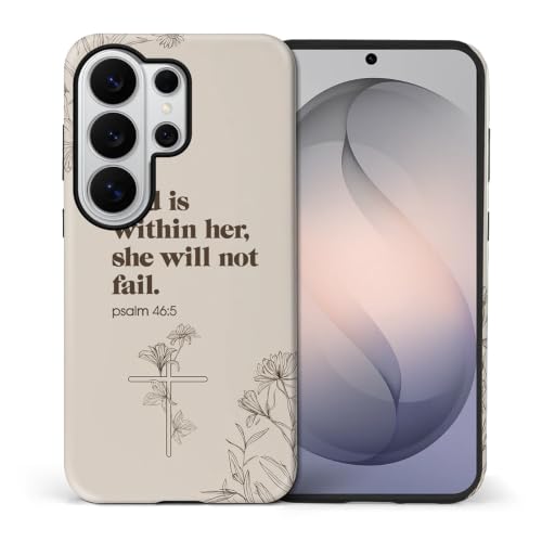 Compatible with Samsung Galaxy S26 Ultra Full Body Matte Case Hard Shell Shockproof Screen Lens Protection for Girl Boy Cute Pattern Christian Bible Verse Religious Scripture Jesus - color: Christian Bible Verse Religious Scripture Jesus, size: Samsung Ga