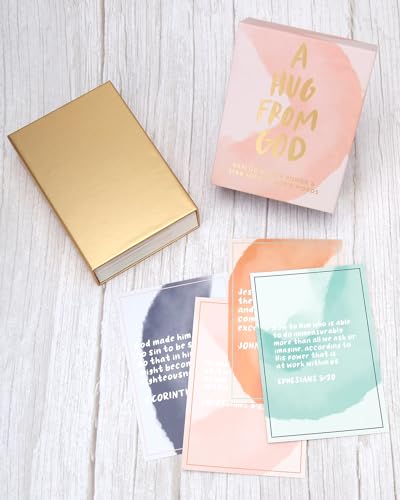 WORLD TRAVELER Scripture & Prayer Cards, 36 Prayer Cards, Gift Boxed 4x6 - color: A Hug From God