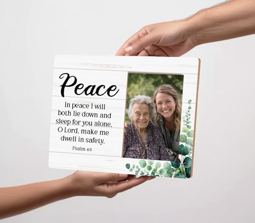 Christian Picture Frames for Women - color: Psalm 4:8