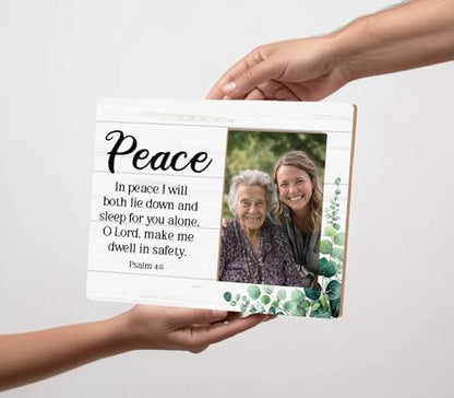 Christian Picture Frames for Women - color: Psalm 4:8