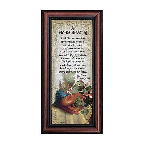 A Home Blessing, God Bless This Home Sign, Home Blessing Decor, 7759W - color: Walnut