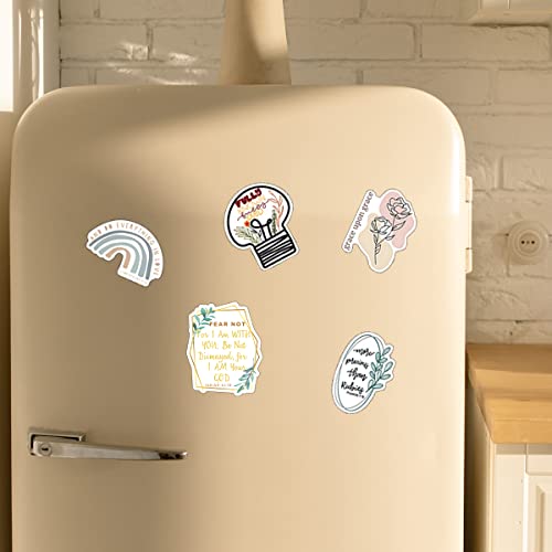 100Pcs Bible Stickers, GLADFRESIT Waterproof Jesus Christian Sticker Bible Verse Sticker Inspirational Decals for Laptop Water Bottles Scrapbooking Luggage