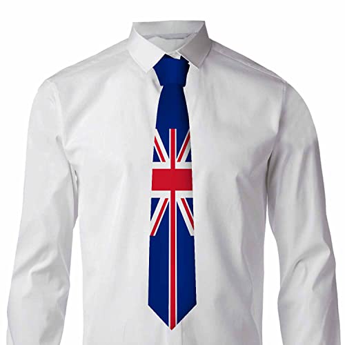 Men's Ties Novelty Tie Necktie for Men Teen Boys Multicolor Tie Party Holiday Thanksgiving Christmas - color: United Kingdom Flag
