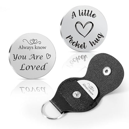 Pocket Hug Token 2026 Graduation Giftsfor her him Mothers Day Gifts for Mom Thank You Gift for Her Him - color: Always Know You Are Loved