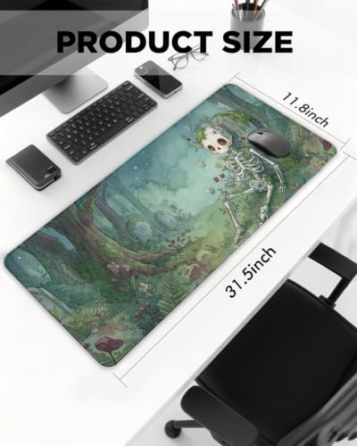 Mouse Pad, Desk Mat, 31.5x11.8in Large Mousepad, Forest Remains - color: Forest Remains