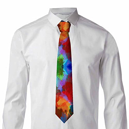 Black Dots Men's Neckties Retro Classic Circle Geometry Men's Tie for Mens Teens Business Work Casual Wedding Party - color: Mixed Colors
