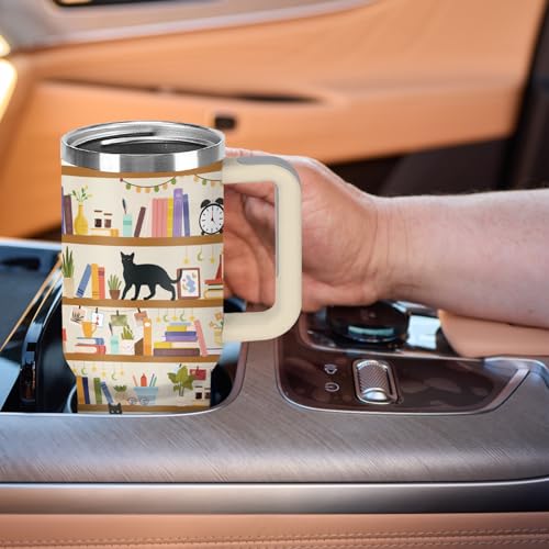 Christian Gifts for Women 40oz Tumbler - Insulated Travel Mug with Handle (Book, 40 Ounces) - color: Book