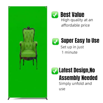 Premium X Banner Stand 24"*72" Perfect for Restaurant and Store Display with Portable Travel Bag (24"*72") （STAND ONLY） (1)