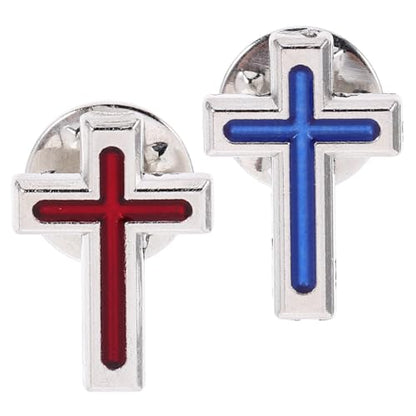 GALPADA 2pcs Holy Communion Brooch Cross Lapel Pin for Men Gold Cross Suit Pin Religious Brooch for First Holy Communion Baptism Eucharist Church Formal Wear