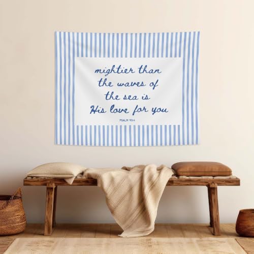 SAFDSGFDB Blue Christian Beach Tapestry Wall Hanging 50x60 - color: Christian one