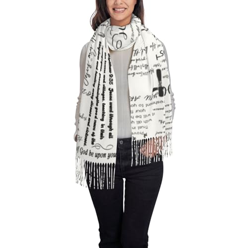 YQIUSM Prayer Shawls For Women Christian Wrap Scarf Apparel Inspirational Bible