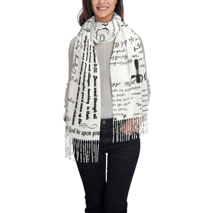 YQIUSM Prayer Shawls For Women Christian Wrap Scarf Apparel Inspirational Bible