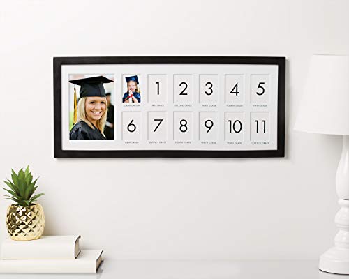 Pearhead School Years Graduation Frame, K-12 Photo Collage Photo Frame - color: K-12 Frame, size: 2.5X3.5