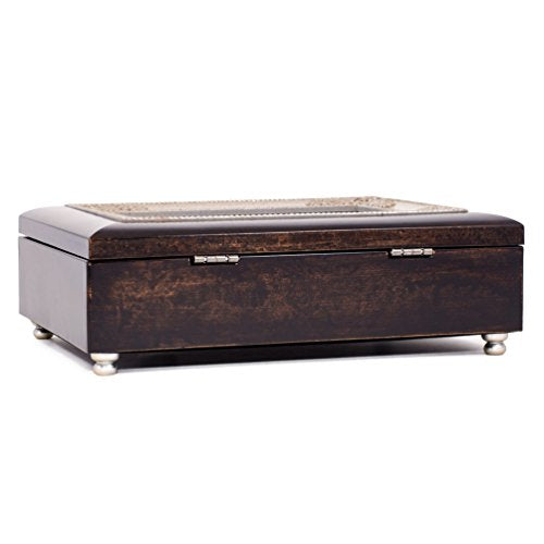 Cottage Garden Many Women Do Noble Things Burlwood Jewelry Music Box Plays Amazing Grace