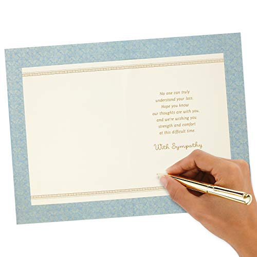 Hallmark Sympathy Card from All (Gold Foil Tapestry) - size: 17