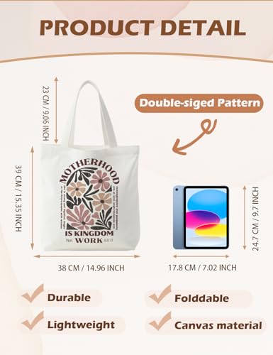 Bible Bags for Women, Christian Tote Bag, Gifts for Christian Women - color: Motherhood