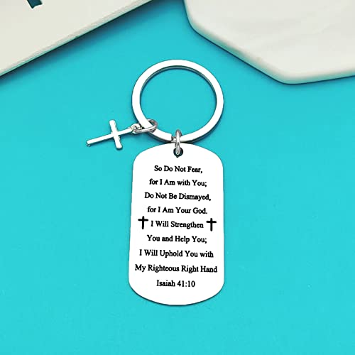 Xiahuyu Christian Keychain - Bible Verse Baptism & Communion Gift - Inspirational Religious Gifts for Women & Men - color: Christian-9