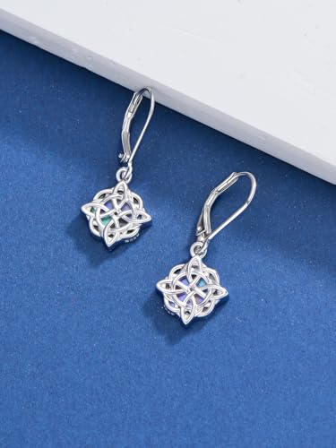 Dorunmo 925 Sterling Silver Mustard Seeds Dangle Earrings for Women Mountains Earrings Hypoallergenic Christmas Jewelry Gifts for Women - style: Celtic Knot