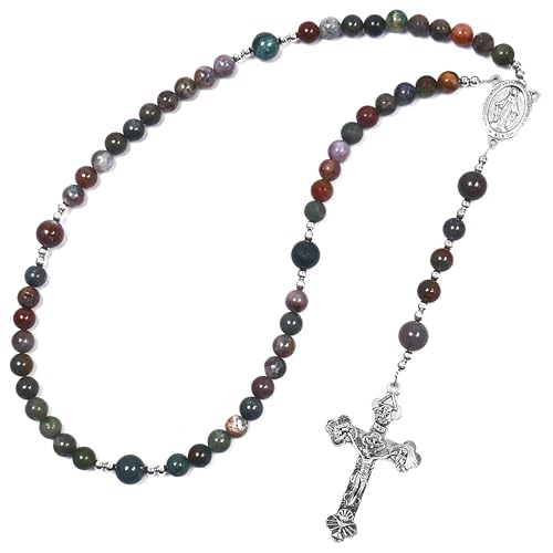 Handmade Catholic Rosary Beads - color: Green