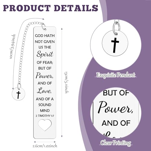 Inspirational Bible Verse Bookmark Christian Gift for Women Men Faith Religious Spiritual Gifts Inspirational Christian Birthday Presents for Mom Dad Teen Friends Book Lovers Bookworm Readers