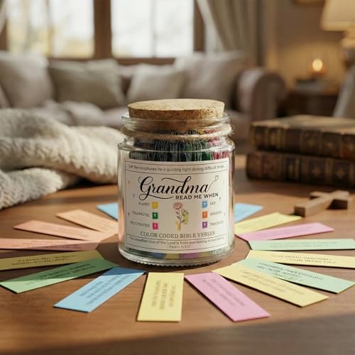 Bible Verse Jar for Grandma – 92 Scriptures of Love - color: Bible For Grandma